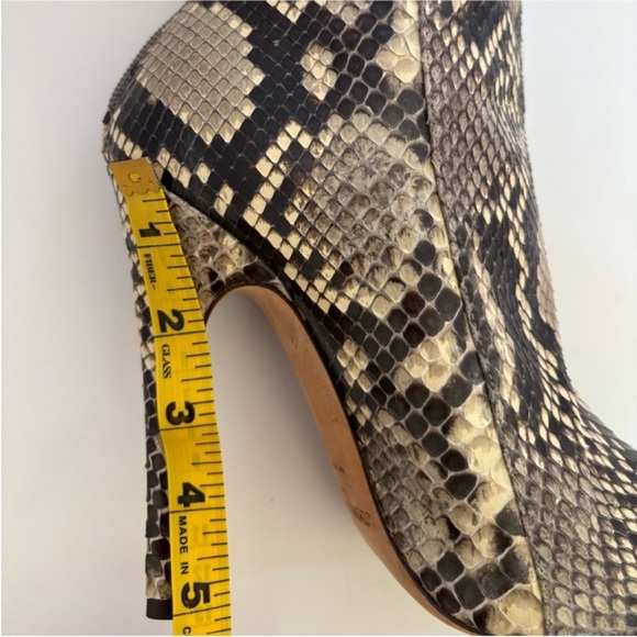 Jimmy Choo Python Boots Snakeskin Ankle Booties Stiletto Heels Black Size 40 - Picture 15 of 16